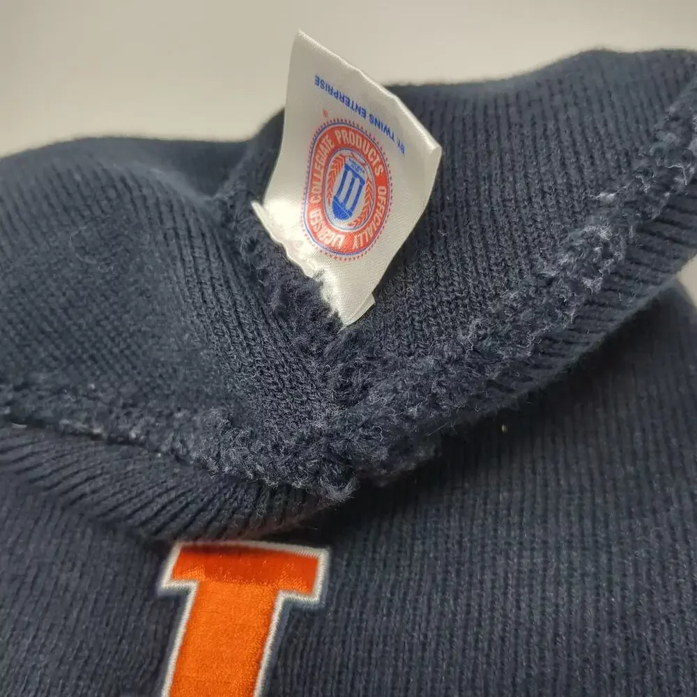 Illinois Fighting Illini NCAA Twins Enterprise Beanie Black Orange One Size Hat